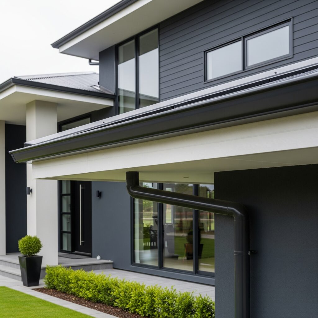 Modern House Fascia Soffits and Gutter Cleaning Services in East Sussex Modern House Fascia Soffits and Gutter Cleaning Services in East Sussex